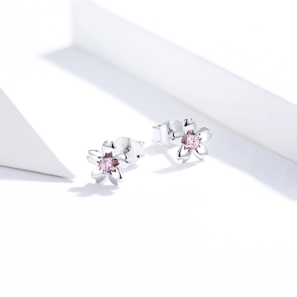 Sterling Silver Little Flower Stud Hypoallergenic Earrings