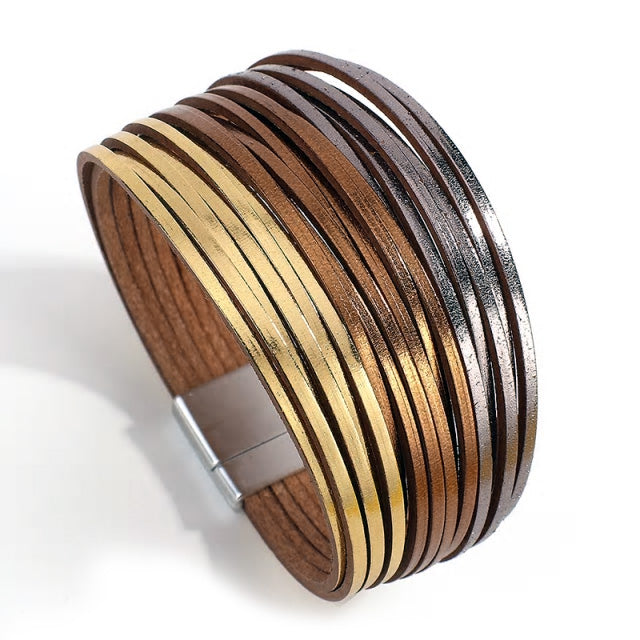 3 Colours Leather Multilayer Bracelet - Various