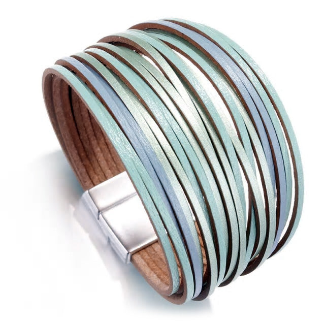 3 Colours Leather Multilayer Bracelet - Various