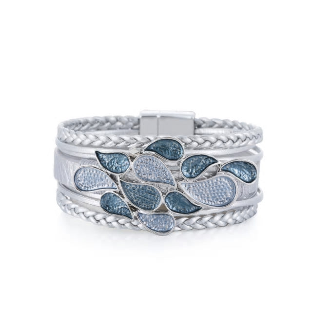 Leather Waterdrop Multilayer Bracelet - Various