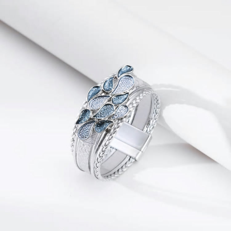 Leather Waterdrop Multilayer Bracelet - Various