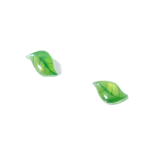 Sterling Silver Leaf Stud Hypoallergenic Earrings