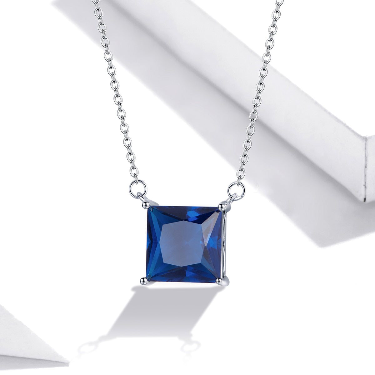 Sterling Silver Exquisite Cubic Zirconia Adjustable Hypoallergenic Necklace