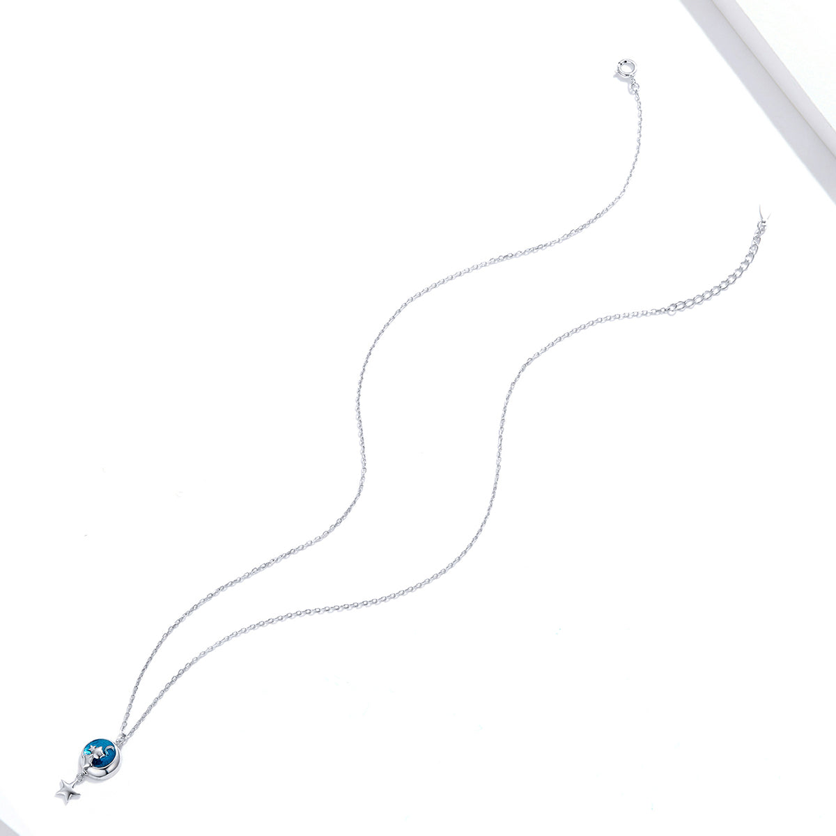 Sterling Silver Mystical Cat Adjustable Hypoallergenic Necklace