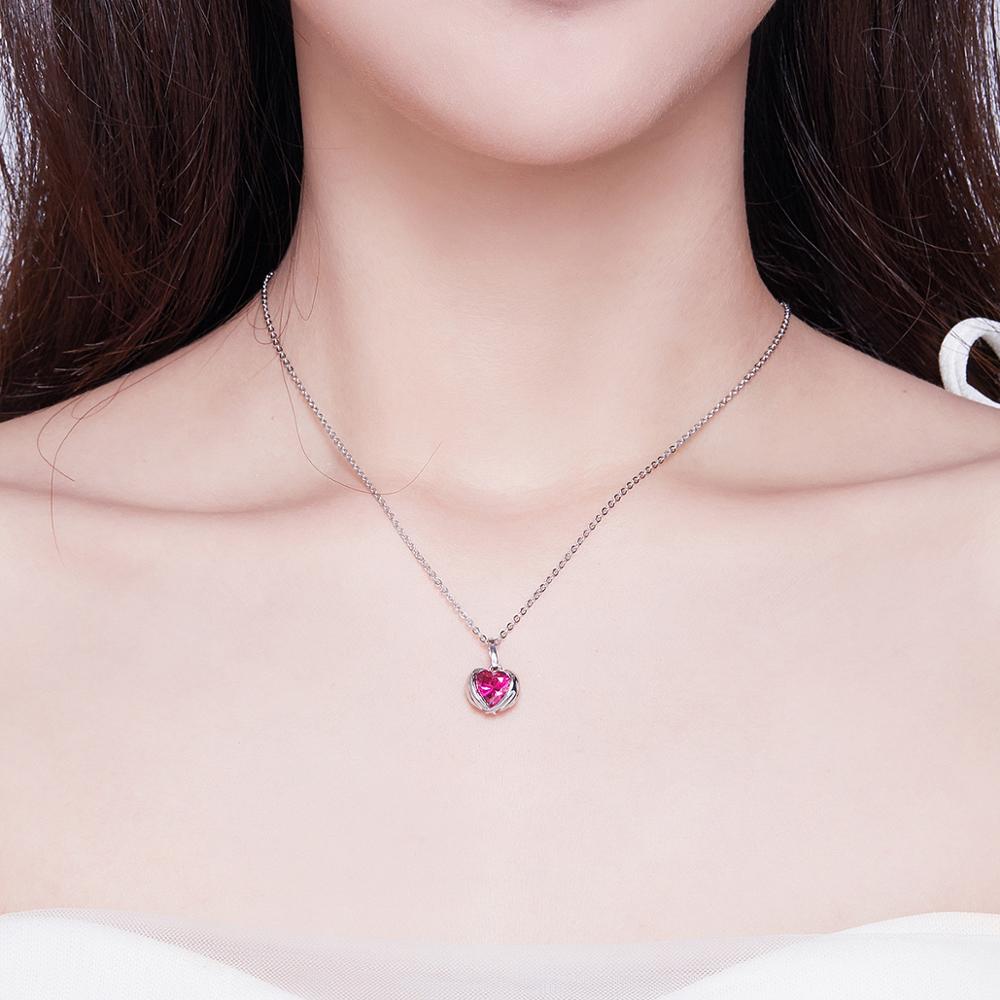 Sterling Silver Guardian Heart Adjustable Hypoallergenic Necklace