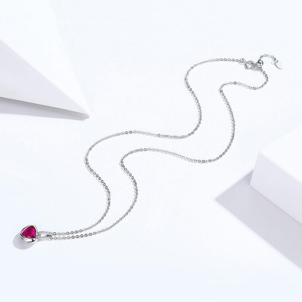 Sterling Silver Guardian Heart Adjustable Hypoallergenic Necklace