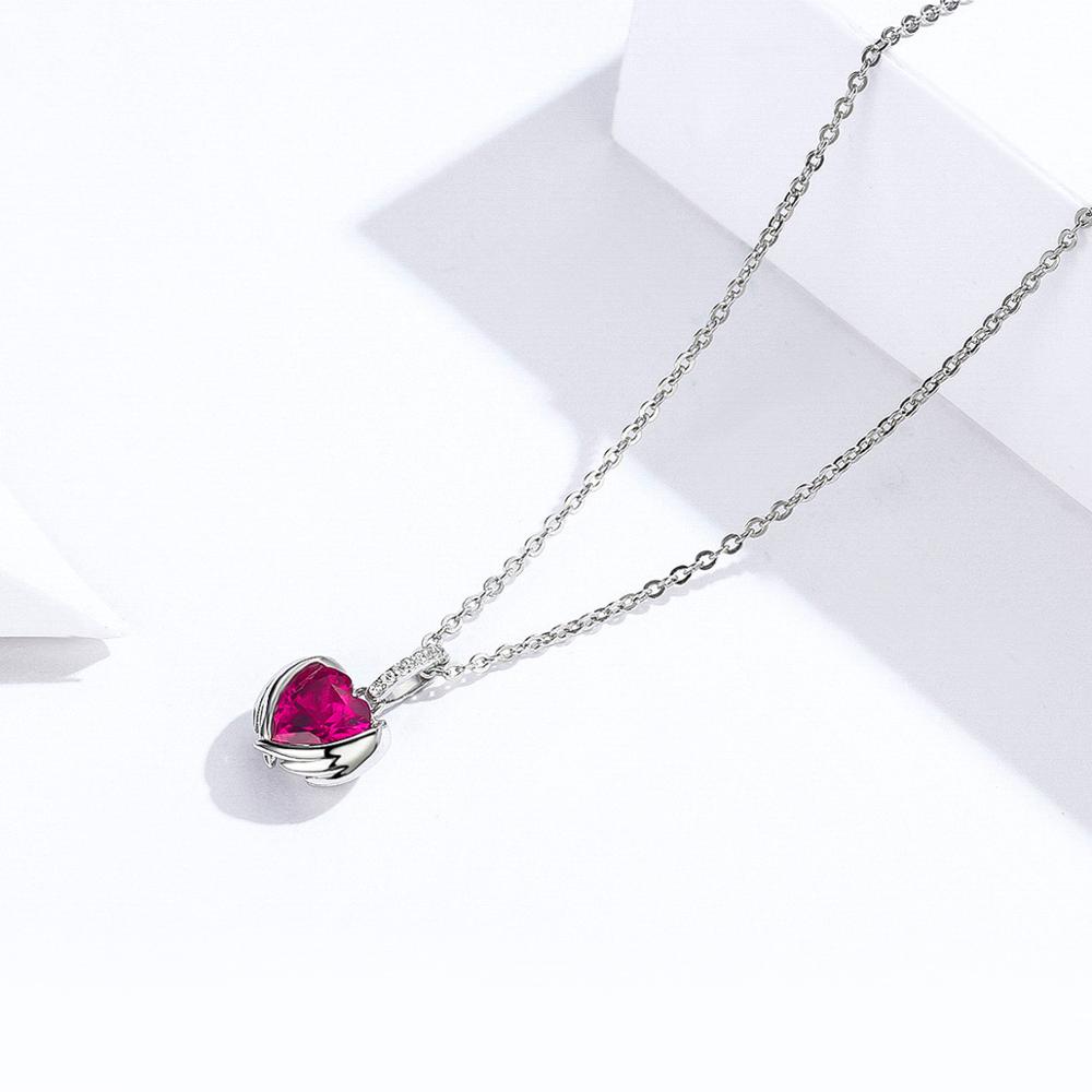 Sterling Silver Guardian Heart Adjustable Hypoallergenic Necklace
