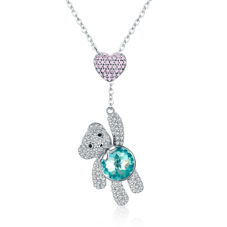 Sterling Silver Cute Bear Hypoallergenic Necklace