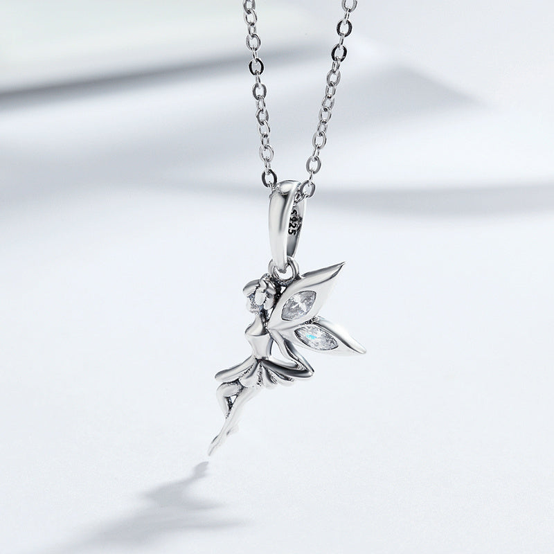 Sterling Silver Lucky Fairy Hypoallergenic Necklace