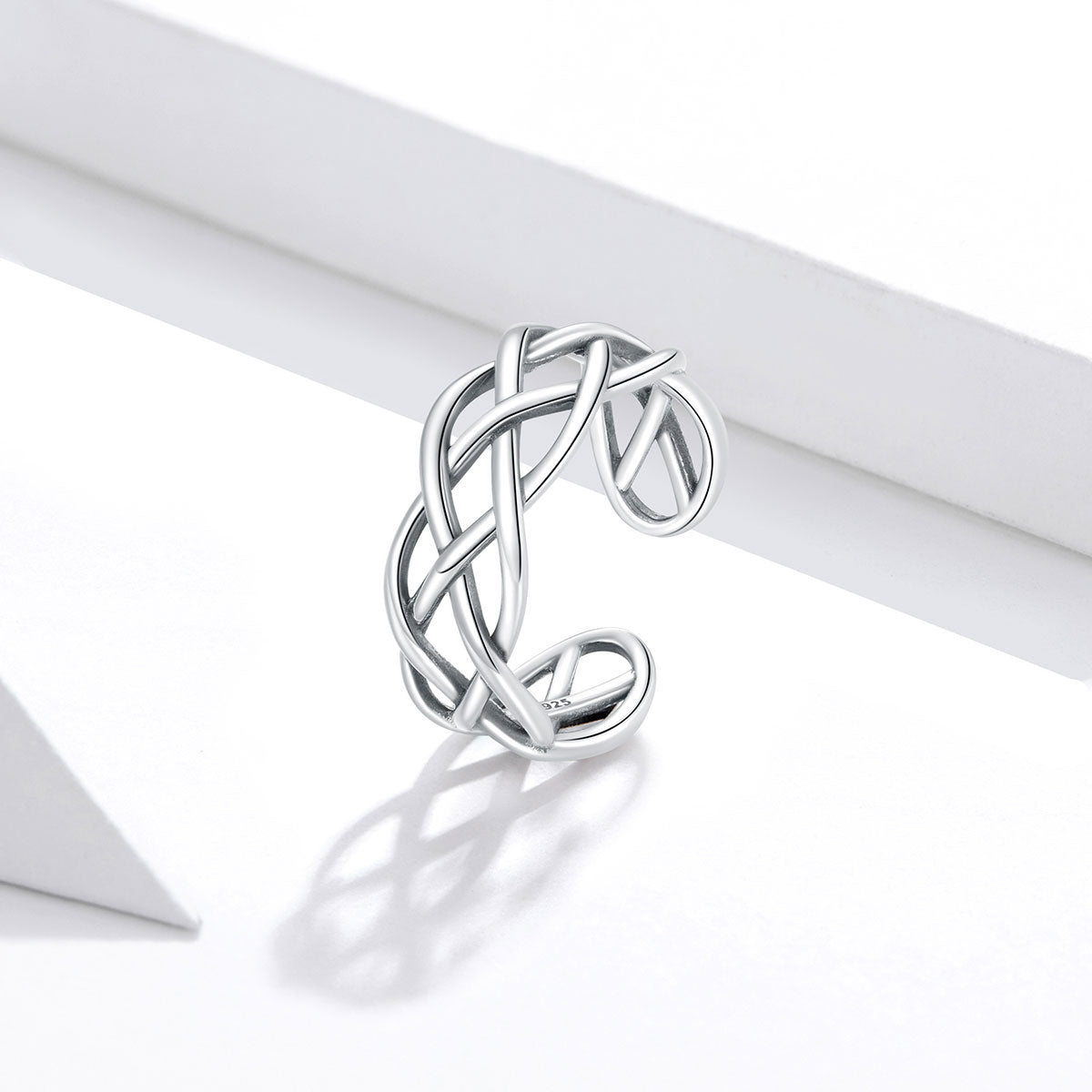 Sterling Silver Eternity Adjustable Hypoallergenic Ring
