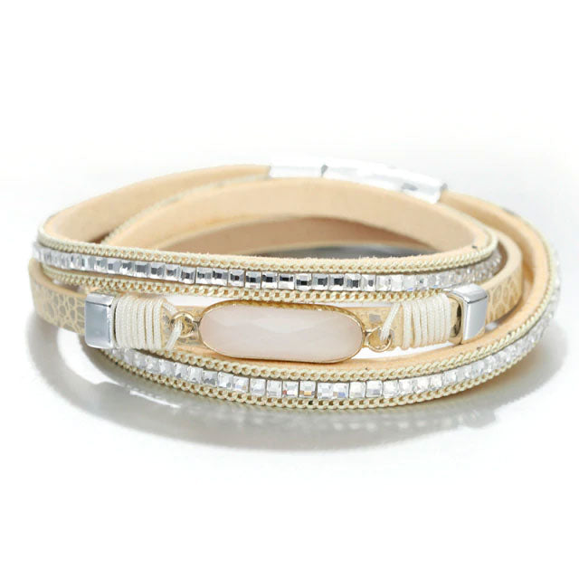 Double Wrap Double Layer Bracelet