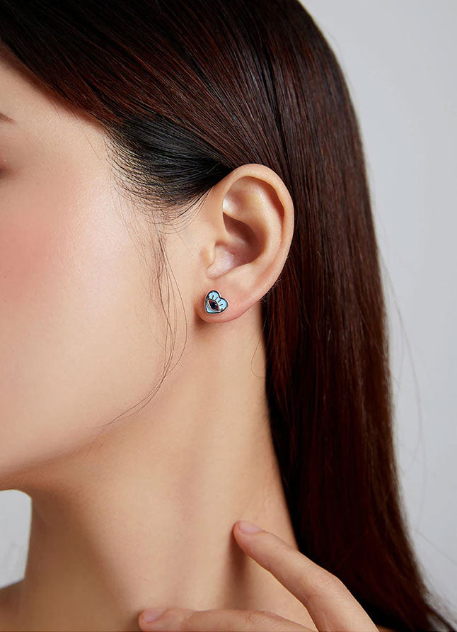 Sterling Silver Mythical Eye Stud Hypoallergenic Earrings