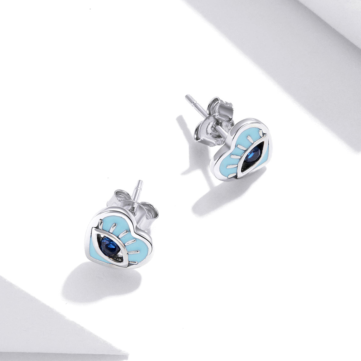 Sterling Silver Mythical Eye Stud Hypoallergenic Earrings