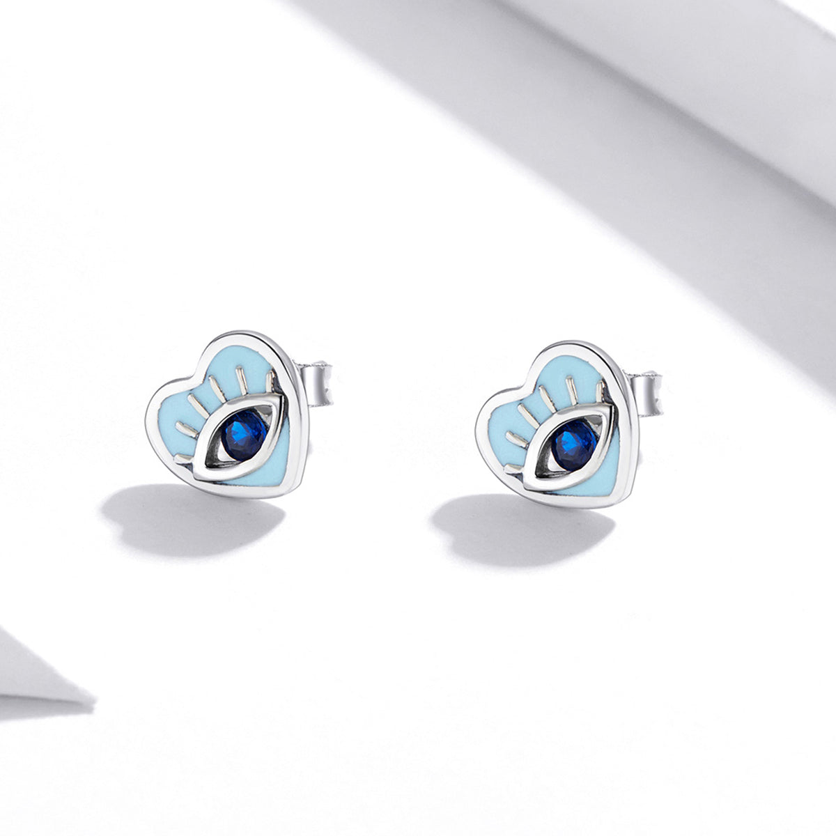 Sterling Silver Mythical Eye Stud Hypoallergenic Earrings