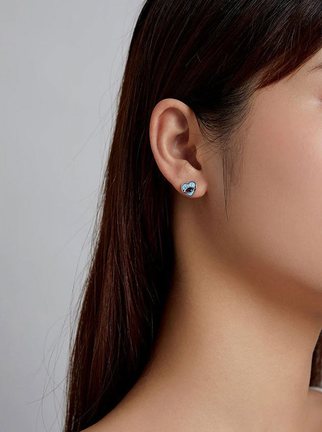 Sterling Silver Mythical Eye Stud Hypoallergenic Earrings