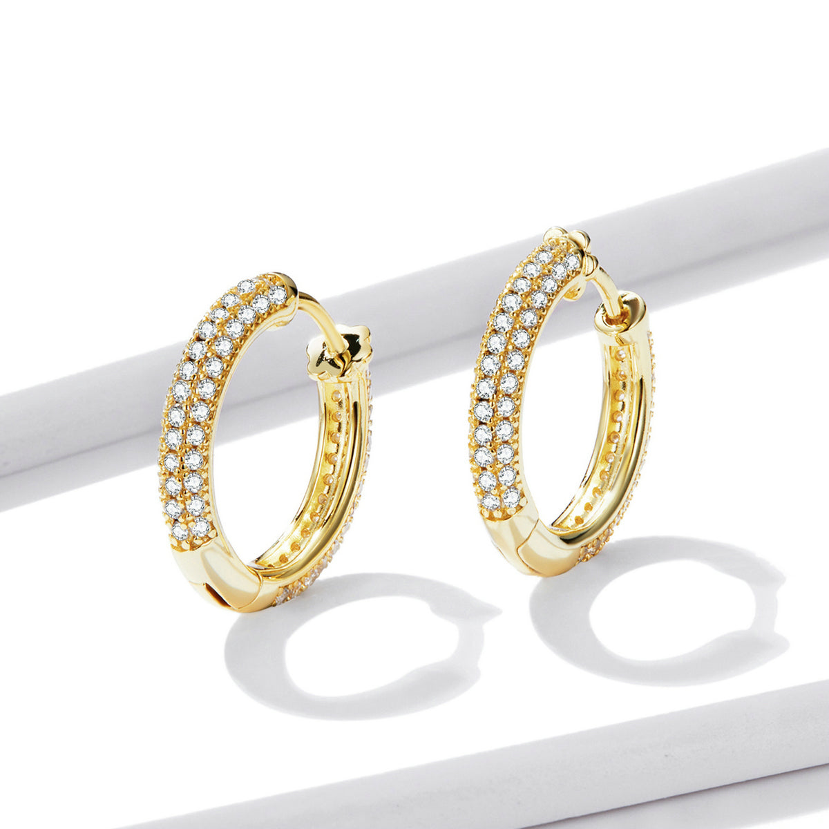 Sterling Silver Fine Huggie Hypoallergenic Earrings