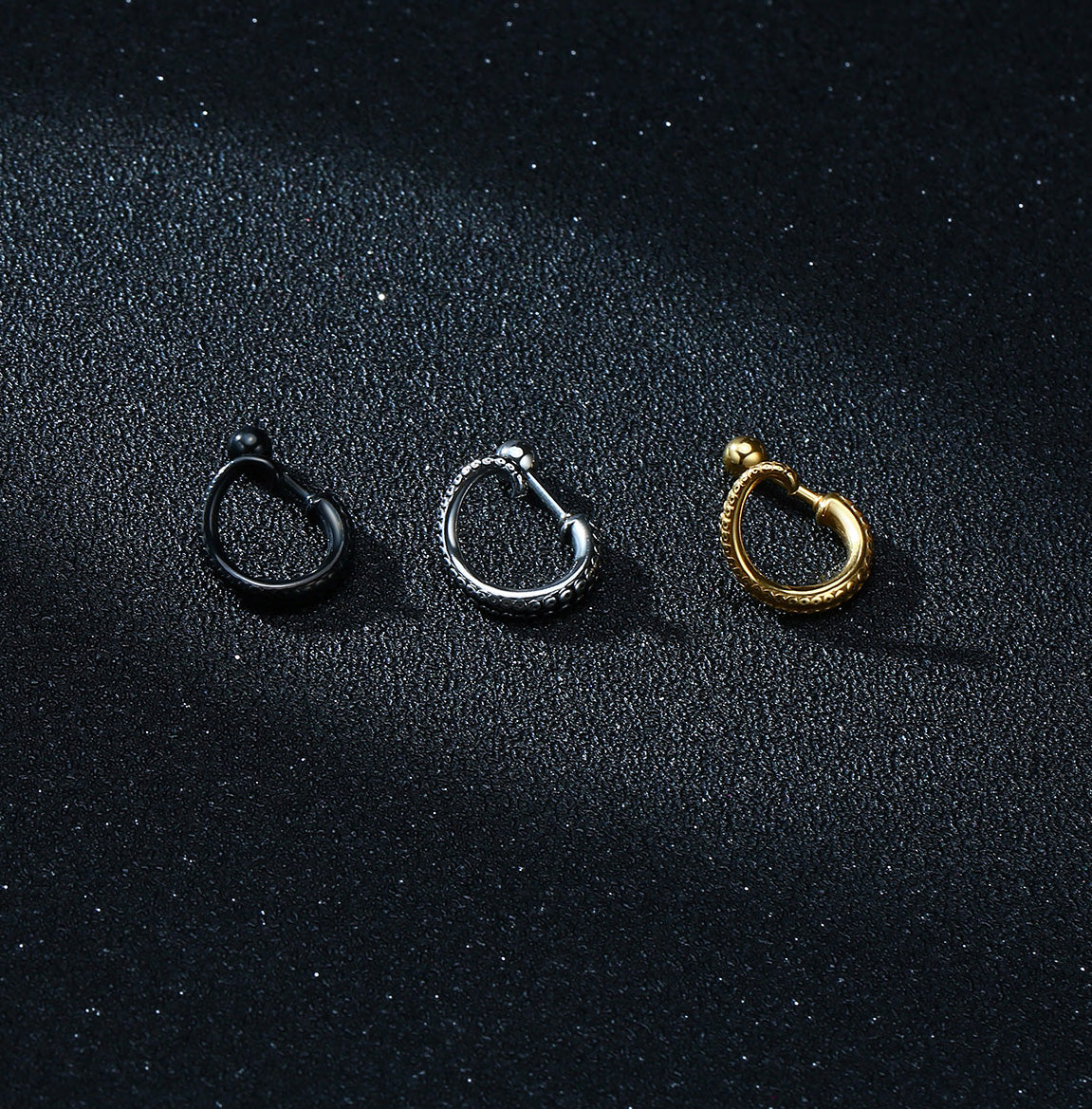 Stainless Steel Octopus Tentacle Screw Stud Earrings