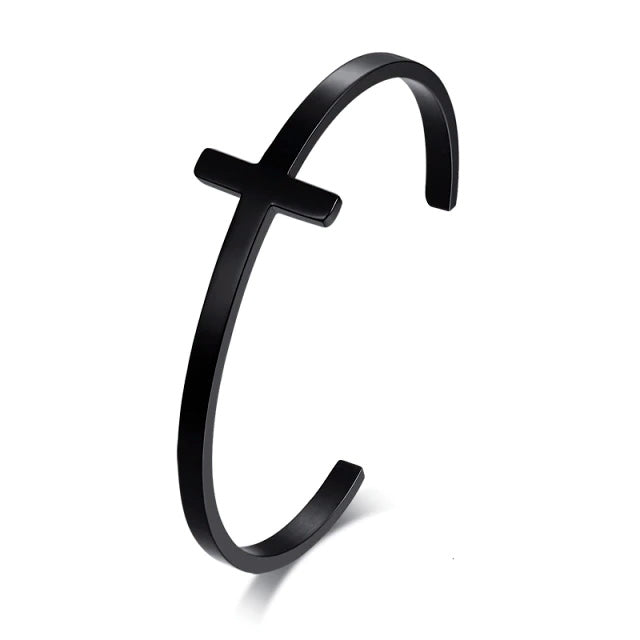 Stainless Steel Cross Cuff