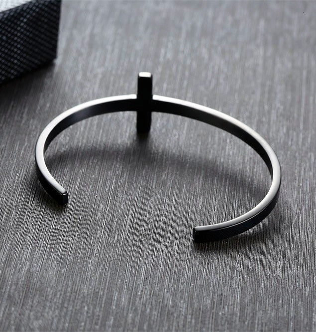 Stainless Steel Cross Cuff