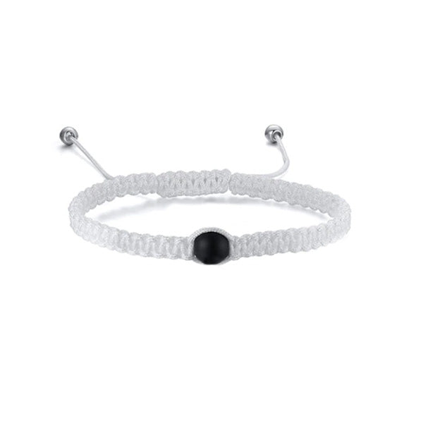 Cotton Braided Single Bead Anklet