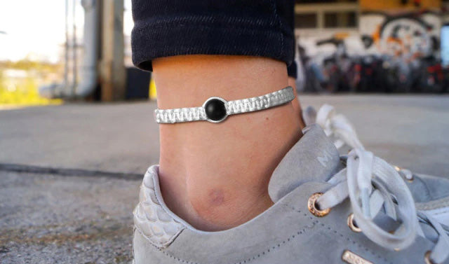 Cotton Braided Single Bead Anklet