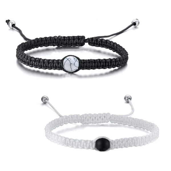 Cotton Braided Single Bead Anklet