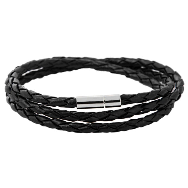 PU Leather Braided Wrap Multilayer Bracelet - Various