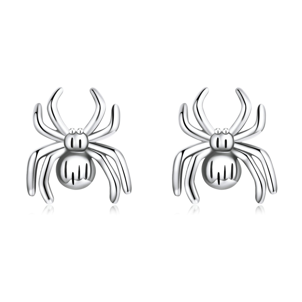 Sterling Silver Spider Stud Hypoallergenic Earrings