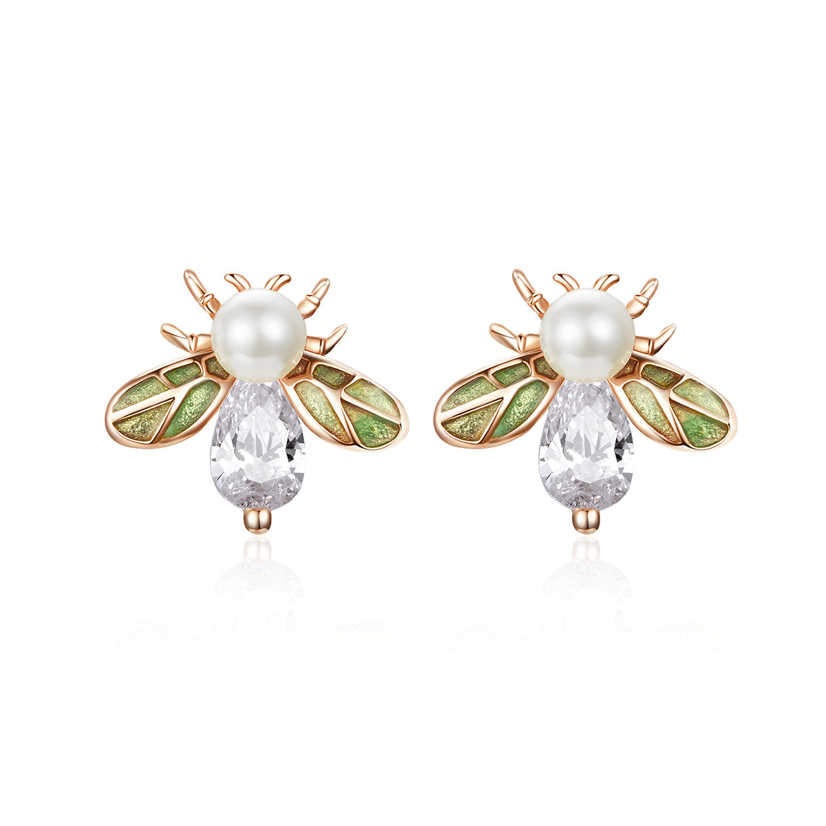 Sterling Silver Queen Bee Stud Hypoallergenic Earrings