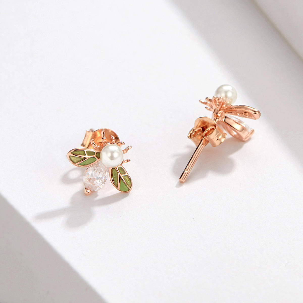 Sterling Silver Queen Bee Stud Hypoallergenic Earrings