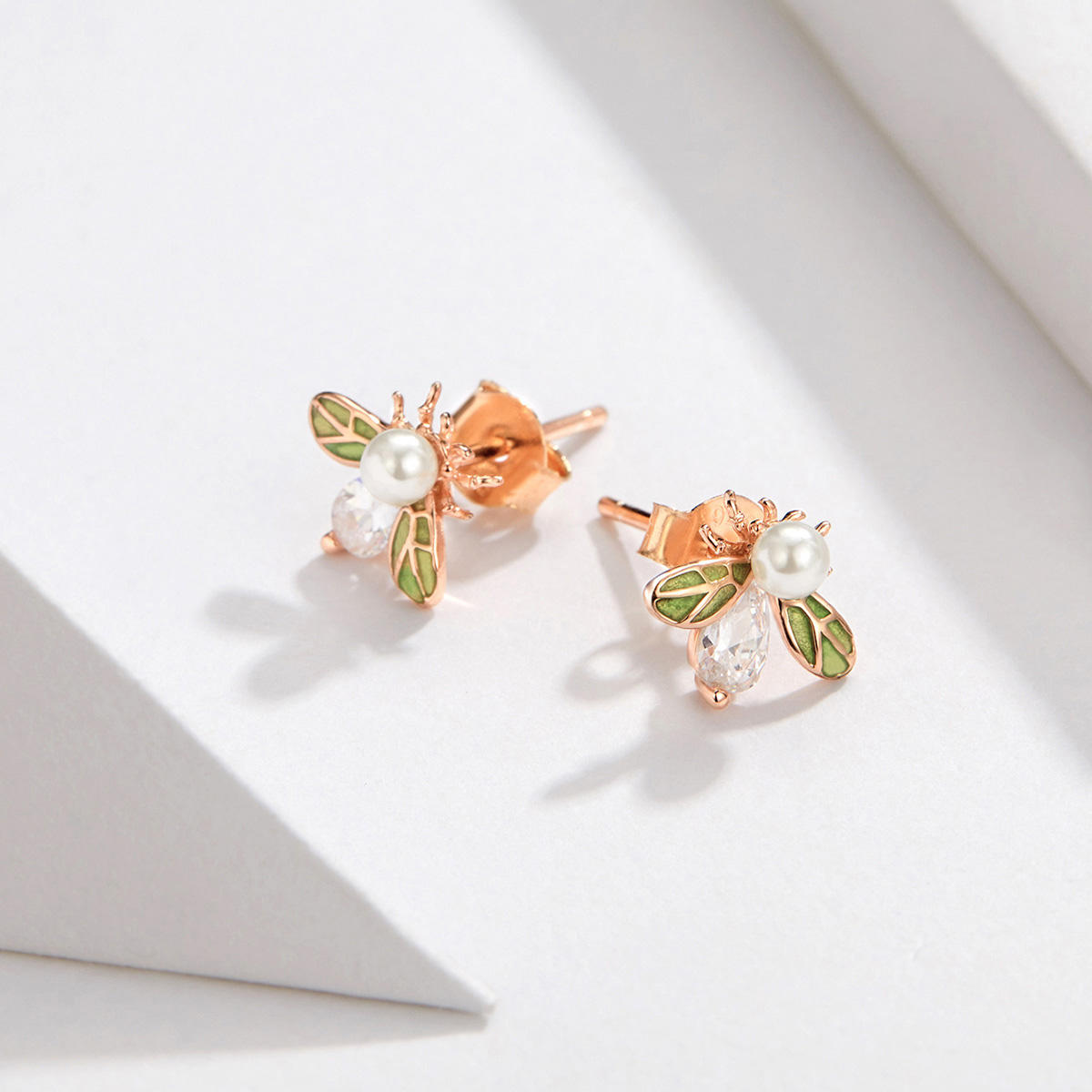 Sterling Silver Queen Bee Stud Hypoallergenic Earrings