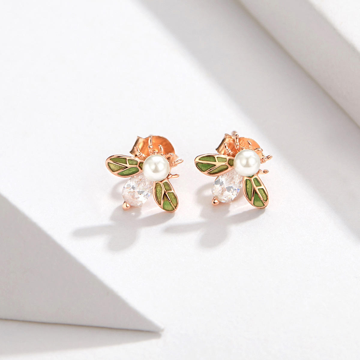 Sterling Silver Queen Bee Stud Hypoallergenic Earrings