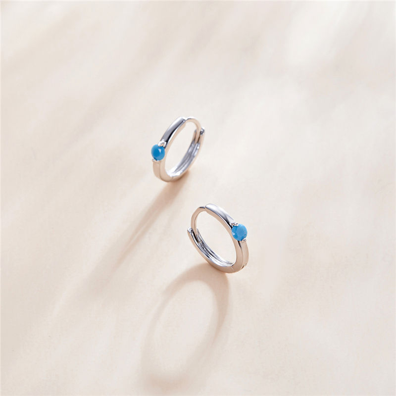 Sterling Silver Delicate Cubic Zirconia Huggie Hypoallergenic Earrings
