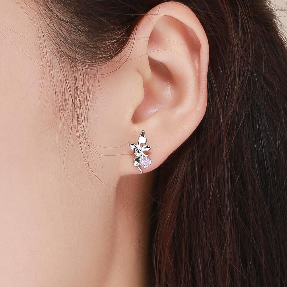 Sterling Silver Teen Fairy Stud Hypoallergenic Earrings