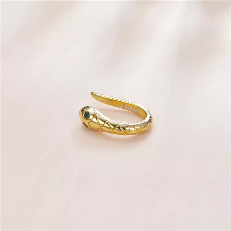 Sterling Silver Snake Hypoallergenic Ear Cuff (Single)