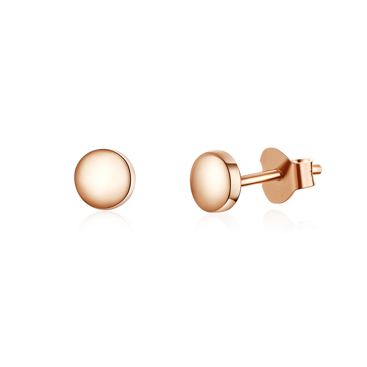 Sterling Silver Tiny Circle Hypoallergenic Stud Earrings