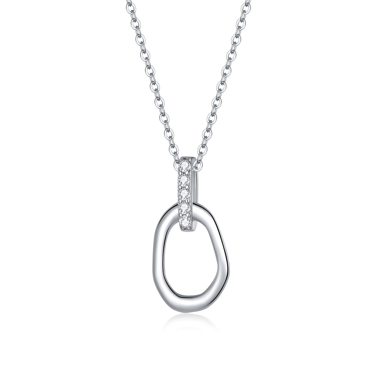 Sterling Silver Geometric Hypoallergenic Necklace