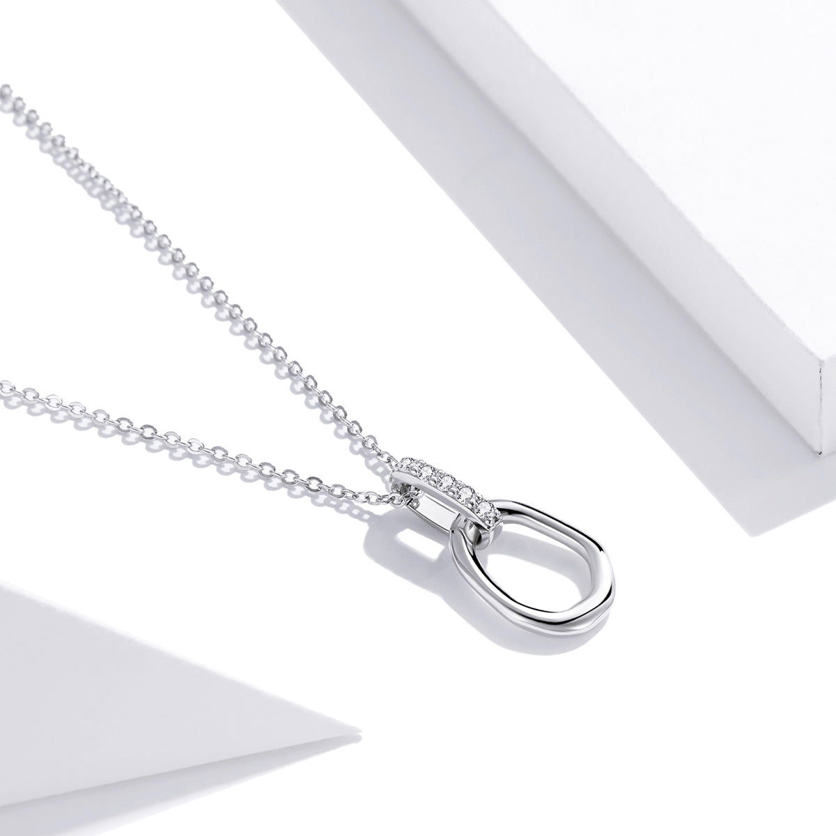 Sterling Silver Geometric Hypoallergenic Necklace