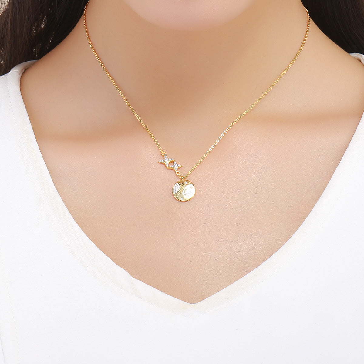 Sterling Silver Galaxy Hypoallergenic Necklace