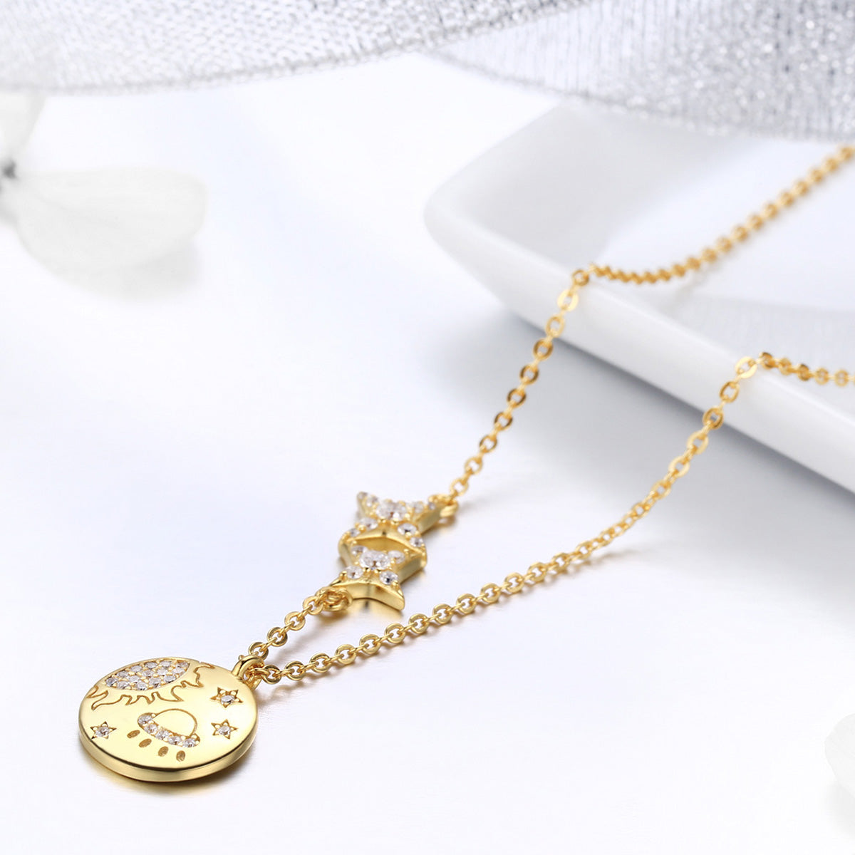 Sterling Silver Galaxy Hypoallergenic Necklace