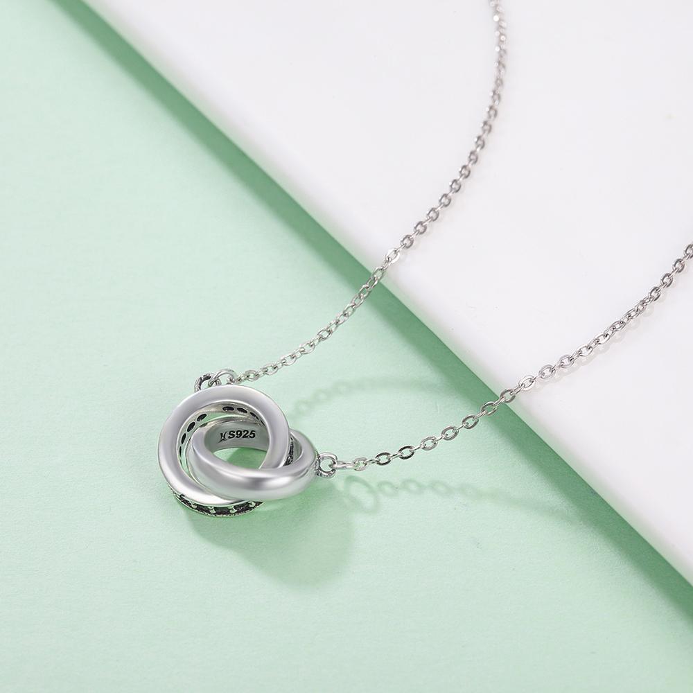 Sterling Silver Double Circle Hypoallergenic Necklace