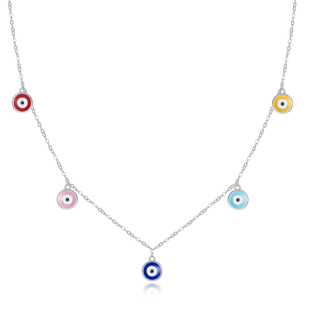 Sterling Silver Evil Eye Hypoallergenic Necklace