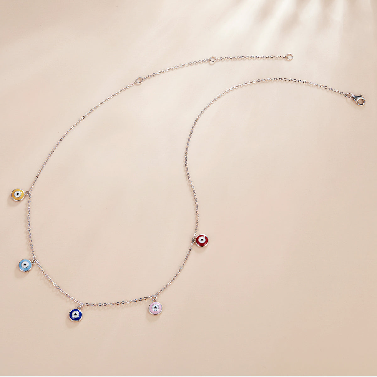 Sterling Silver Evil Eye Hypoallergenic Necklace