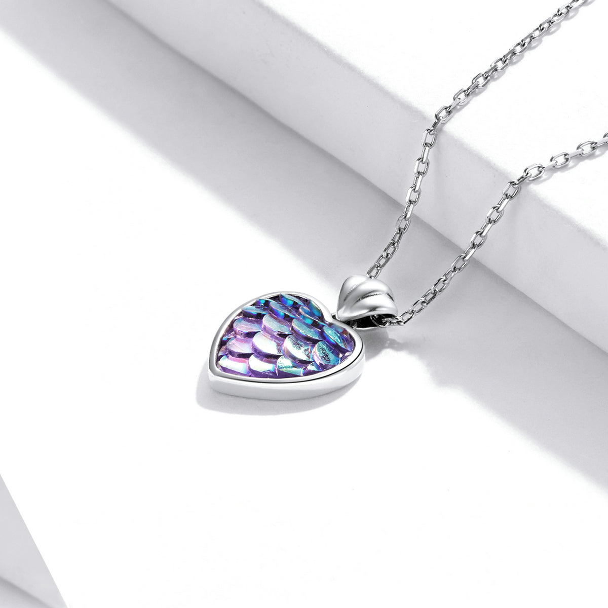 Sterling Silver Sea Heart Hypoallergenic Necklace