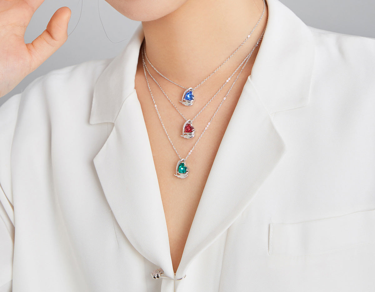 Sterling Silver Angel Heart Hypoallergenic Necklace