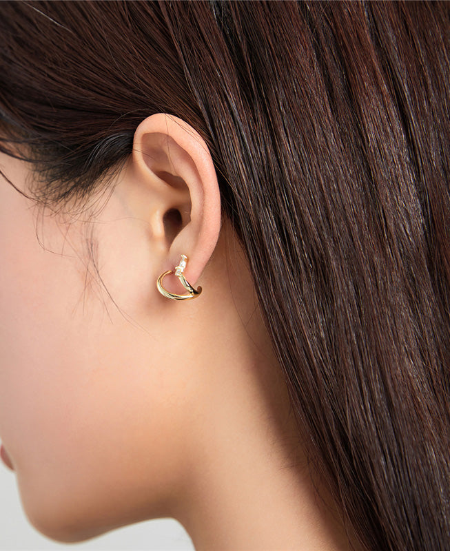 Sterling Silver Treasure Of Nature Stud Hypoallergenic Earrings