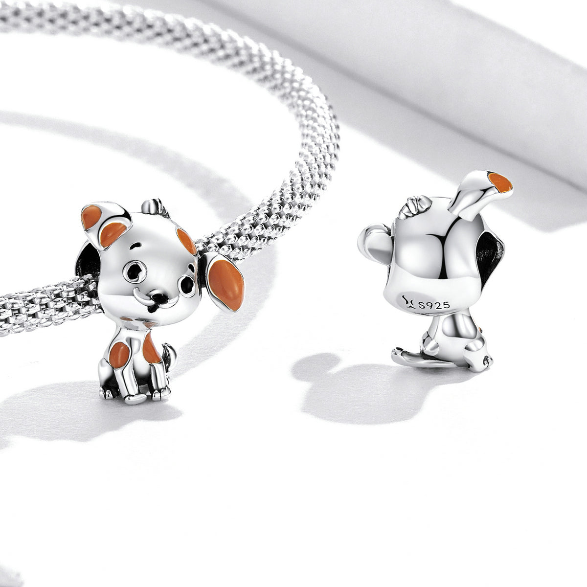 Sterling Silver Dog Hypoallergenic Bead Charm