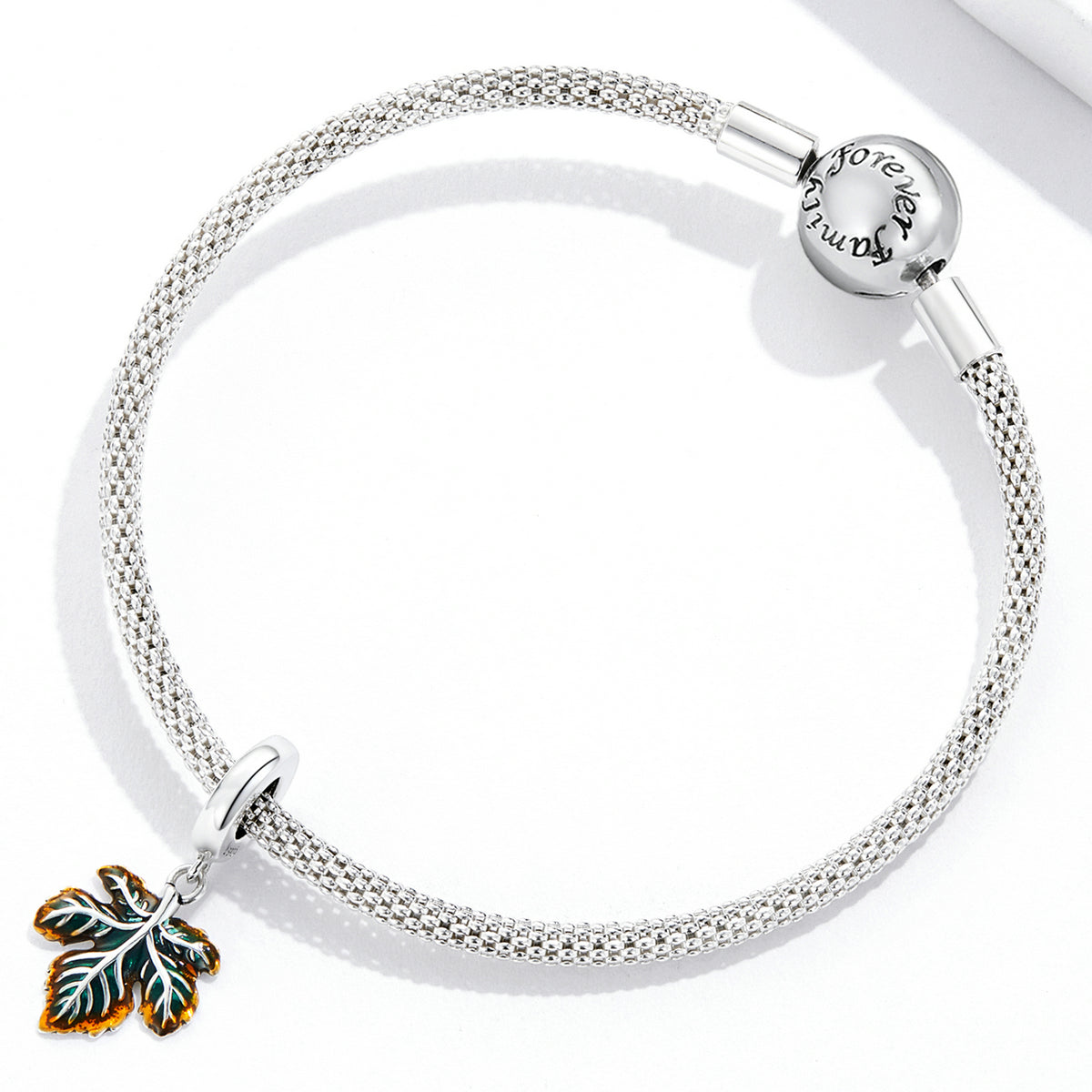 Sterling Silver Maple Leaf Hypoallergenic Dangle Charm