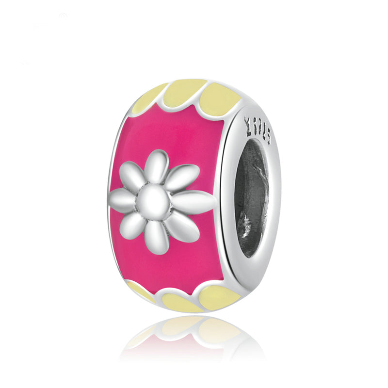 Sterling Silver Colourful Spacer Hypoallergenic Spacer Charm