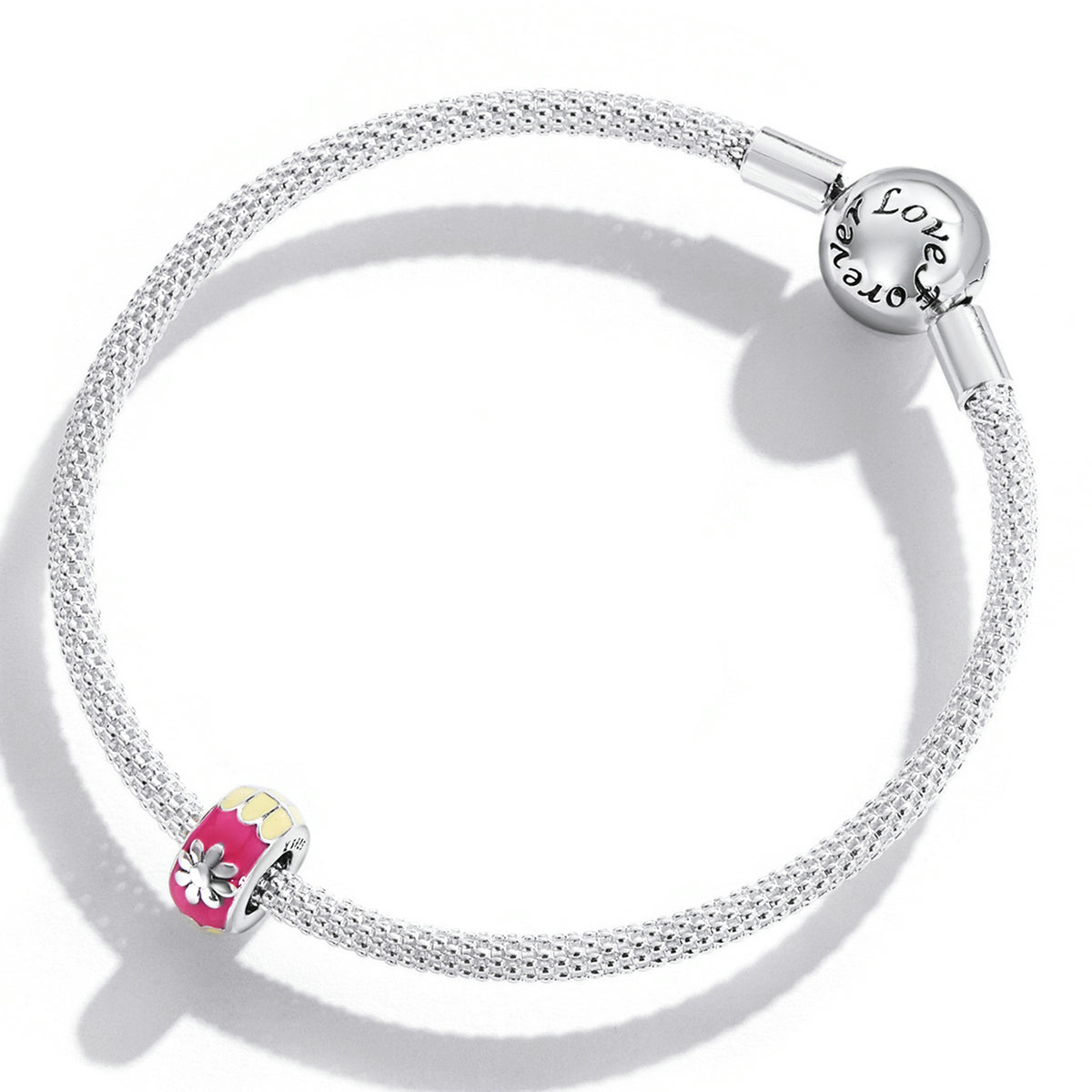 Sterling Silver Colourful Spacer Hypoallergenic Spacer Charm